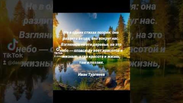 Поэзия и природа